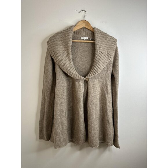 Vince Sweater Womens Large Alpaca Wool Cashmere Blend Shawl Collar Cardigan - Picture 1 of 12